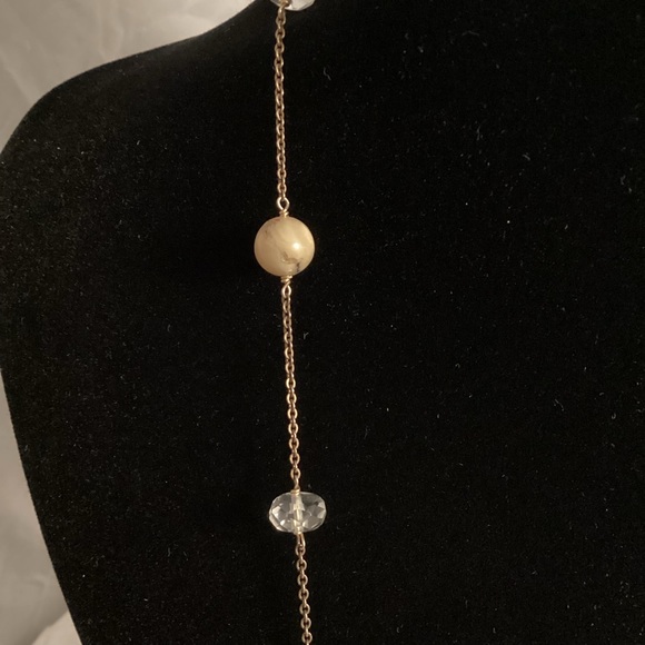 Land’s End stone and glass beads on a metallic chain - Picture 3 of 5